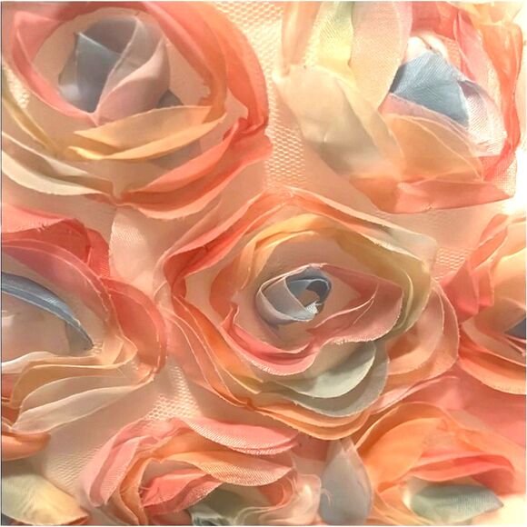 Si Rosa by Hopscotch Rainbow Rosette Dress Toddler Size 90 Tulle - Picture 7 of 8